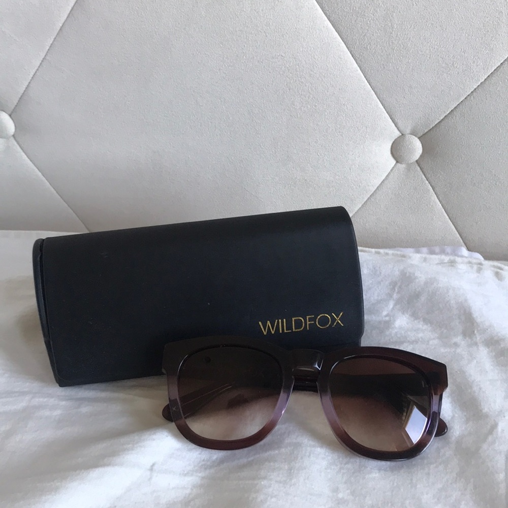 Wildfox Purple Ombré Sunglasses